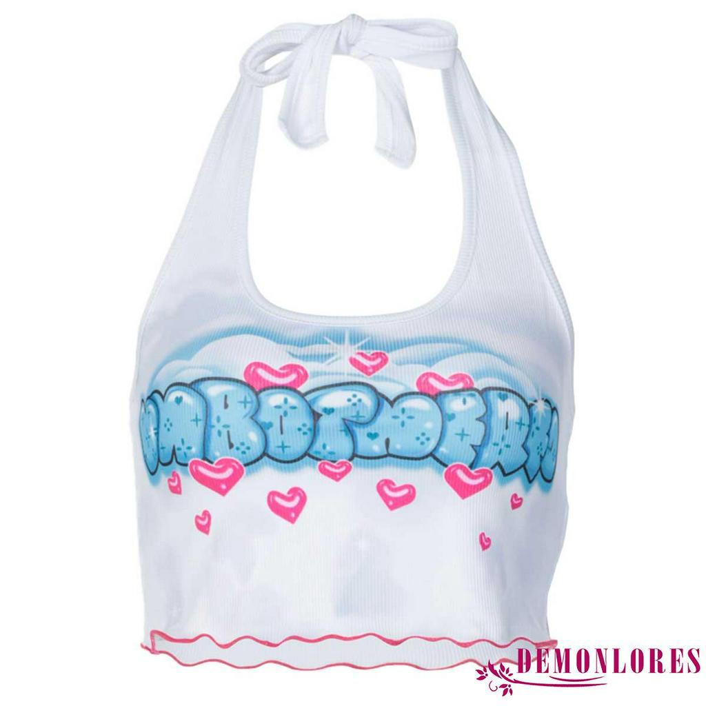 Áo Thun Sát Nách In Chữ Thời Trang Cá Tính Cho Nữ