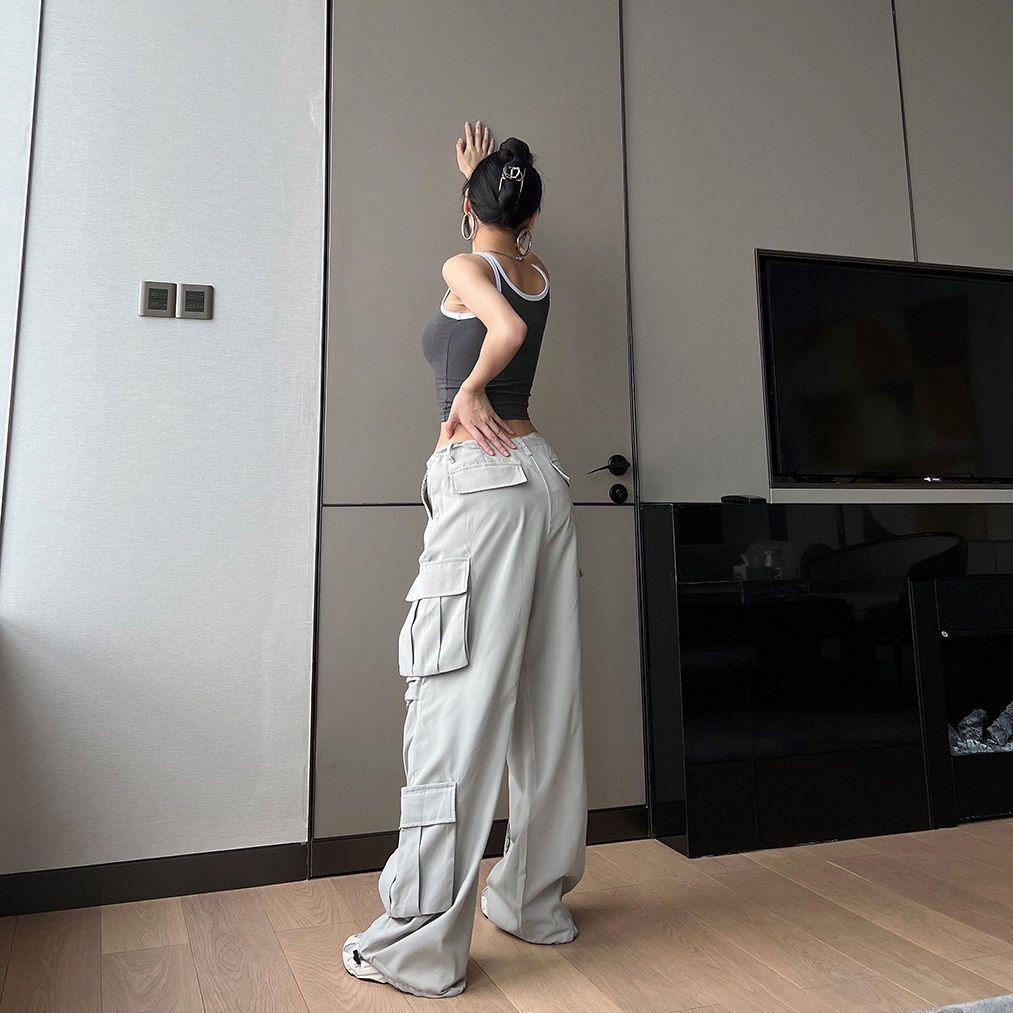 Quần Dài Nhiều Túi Phong Cách Hip Hop Đường Phố Cho Nam Và Nữ