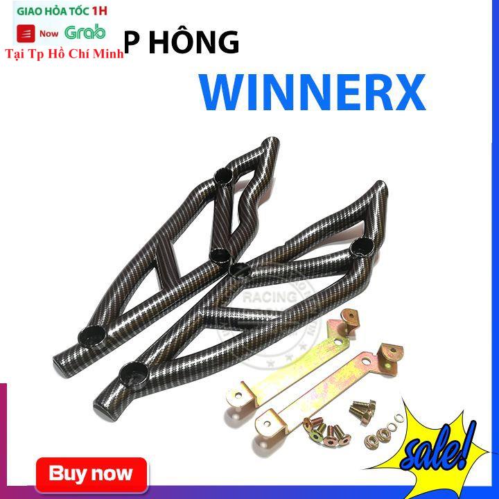 Ốp Hông Xe Máy Winner X Kiểu Ducati Kèm Pát Màu Cacbon