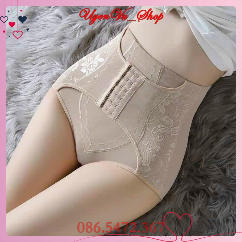 Quần gen nịt bụng - Móc cài giảm mỡ, giảm eo định hình vòng 2 cực chuẩn (tặng kèm thước dây đo)