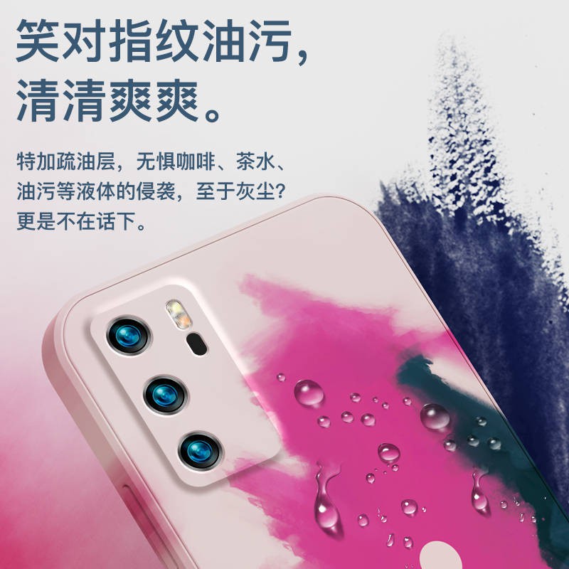 Ốp lưng điện thoại di động silicone lỏng chống rơi mới trí thun ngắn tay | BigBuy360 - bigbuy360.vn