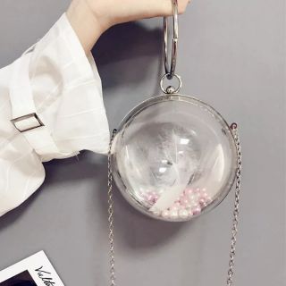 Clutch đi tiệc - ví cầm tay  dự tiệc hình cầu tròn trong sang chảnh mã10