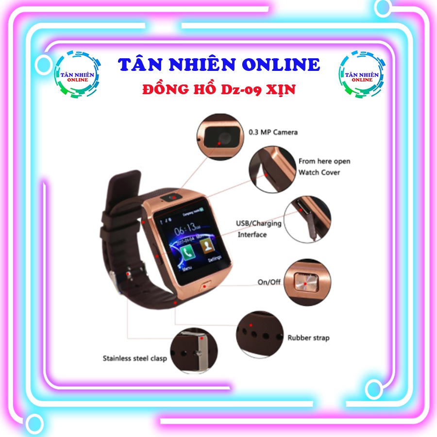 Đồng hồ thông minh dz09 Plus gắn sim điện thoại nghe gọi độc lập loại xịn, Kiều Tân Nhiên