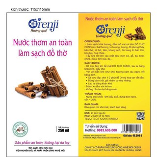 NƯỚC THƠM LAU ĐỒ THỜ 250ml