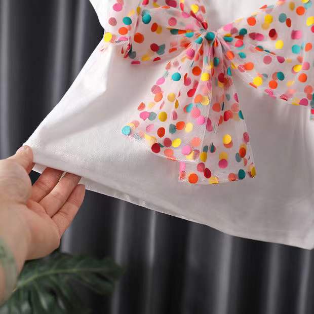 Áo Thun Cotton Phong Cách Hàn Quốc Cho Bé Gái 0-6 Tuổi