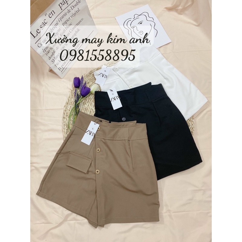 Quần giả váy vạt lệch 3 khuy | BigBuy360 - bigbuy360.vn