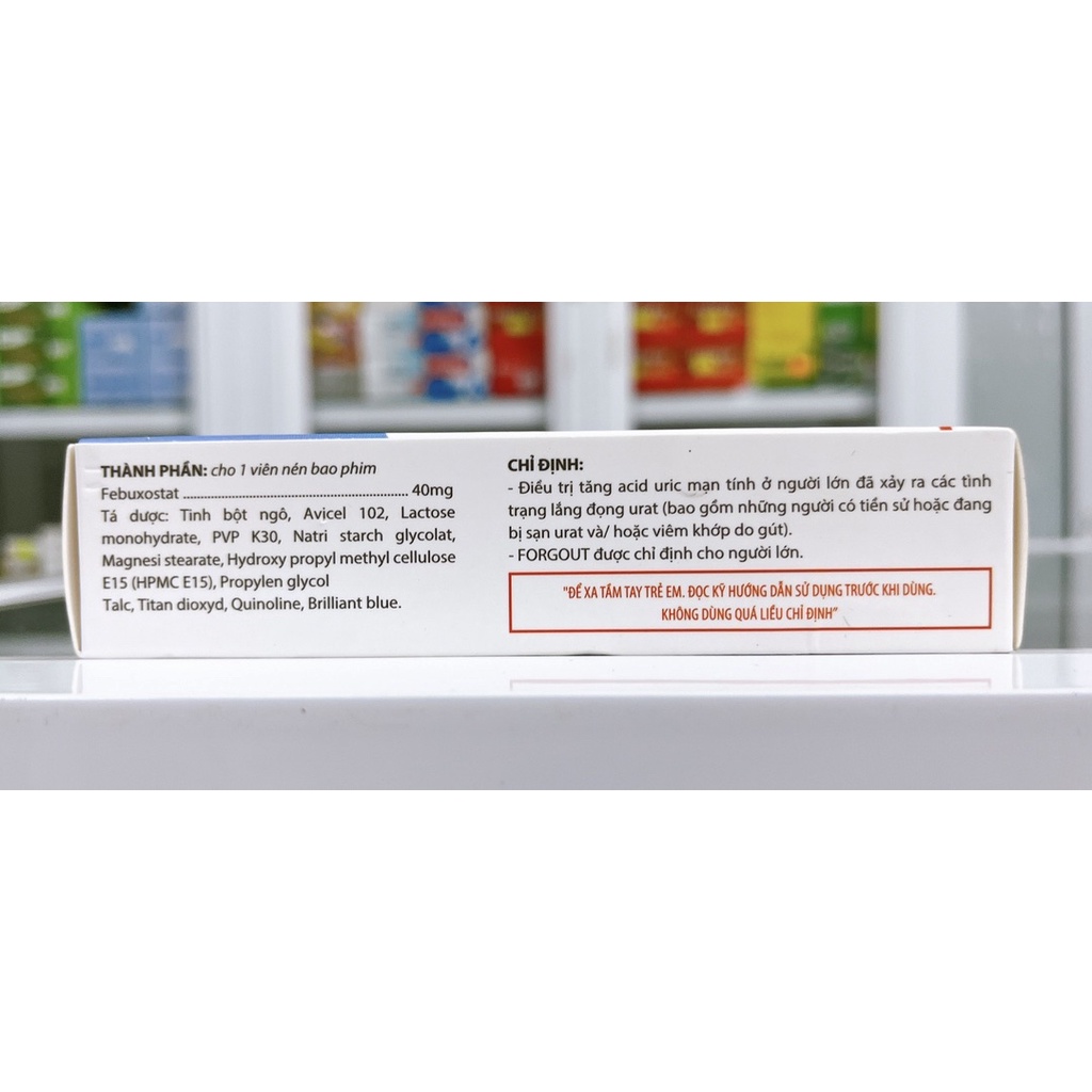 ✅ FORGOUT xua tan nỗi lo bệnh Gout