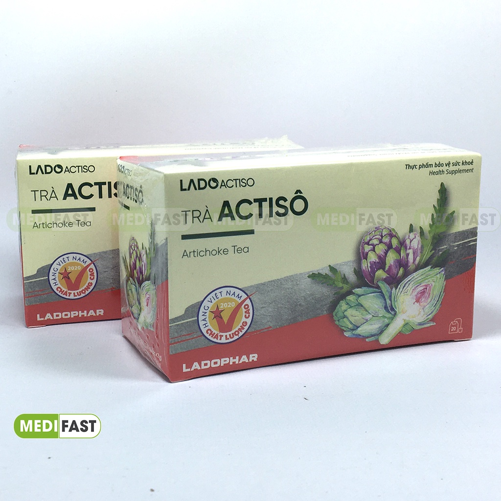 Trà Actiso Đà Lạt - Hỗ trợ mát gan, thanh nhiệt, giải độc - Hộp 20 túi lọc