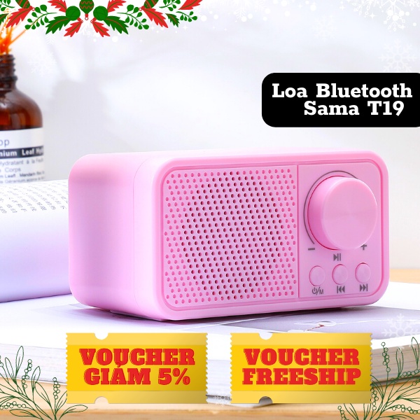 [Mã ELHACE giảm 4% đơn 300K] Loa Bluetooth SAMA T19 - Loa Không Dây Cổ Điển - Công Suất Lớn