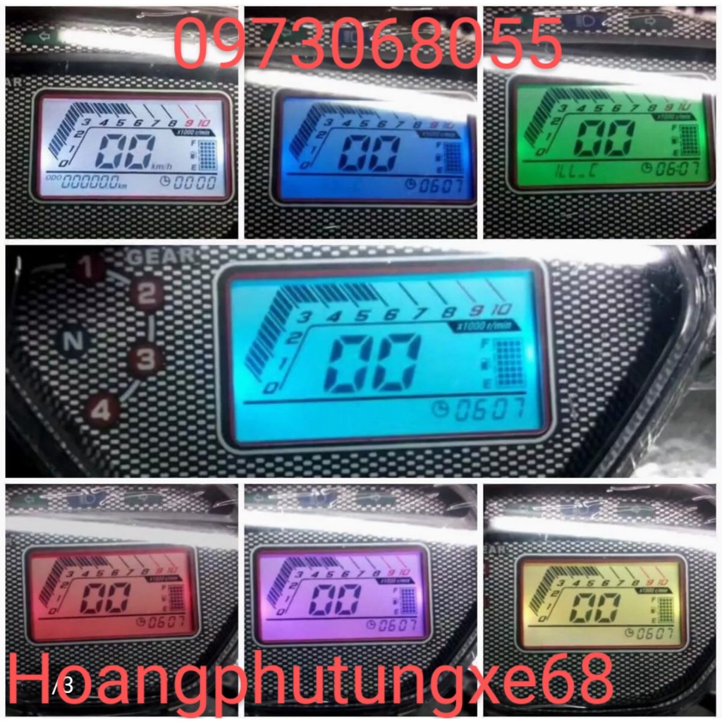 Đồng hồ điện tử LCD Wave 110 Thái đồ chơi xe máy