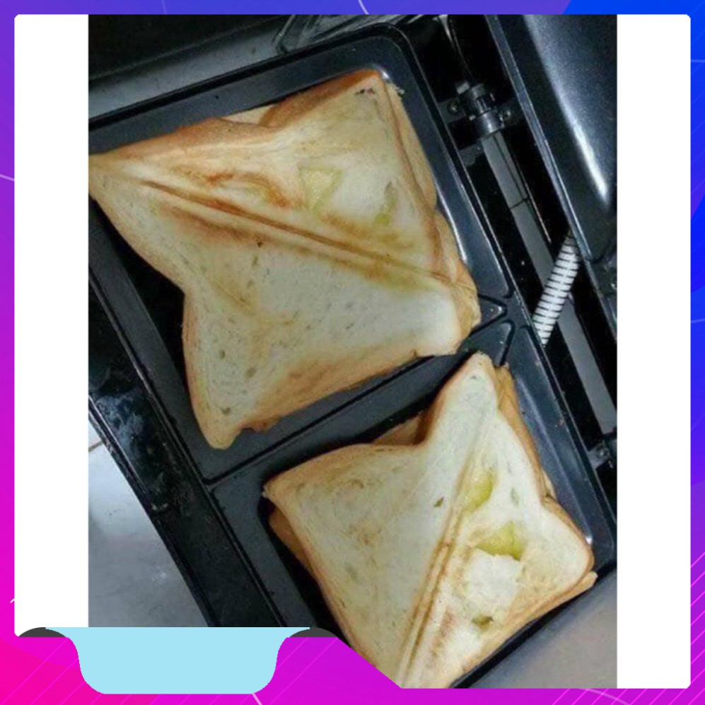 [FREE SHIP] Máy nướng bánh mỳ sandwich Nikai nhanh gọn, tiện lợi (ảnh thật) [FREE SHIP]