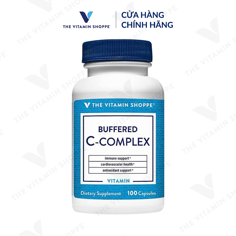 Viên uống tăng sức đề kháng THE VITAMIN SHOPPE Buffered C-Complex 100/300 viên