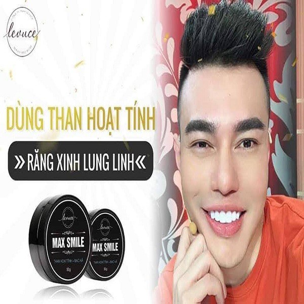 Than Hoạt Tính Trắng Răng MAX SMILE - Than Hoạt Tính Đánh Răng Làm Trắng Răng Tự Nhiên Tại Nhà