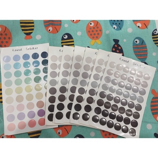 Tấm 48 stickers dán tròn