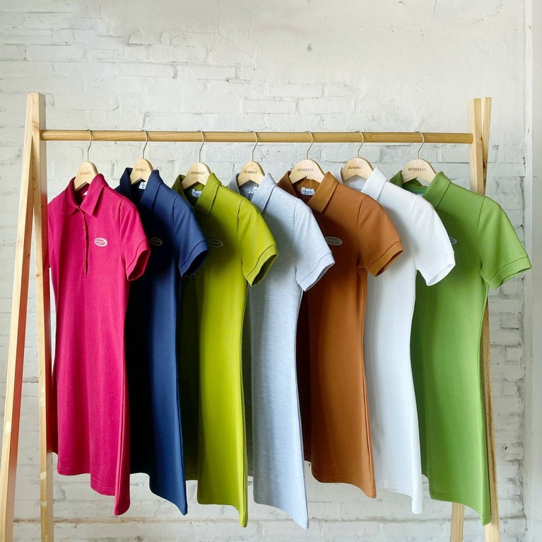 Usthebasic - Đầm nữ Basic Polo Tshirt Dress