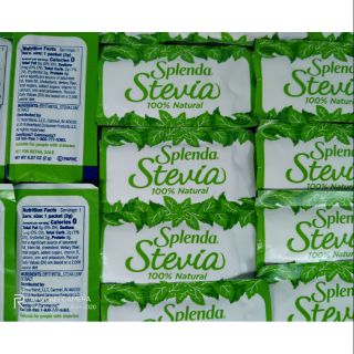 💖ĐƯỜNG CỎ NGỌT SPLENDA STEVIA GÓI 2GRAM 20gói  ,dùng keto .