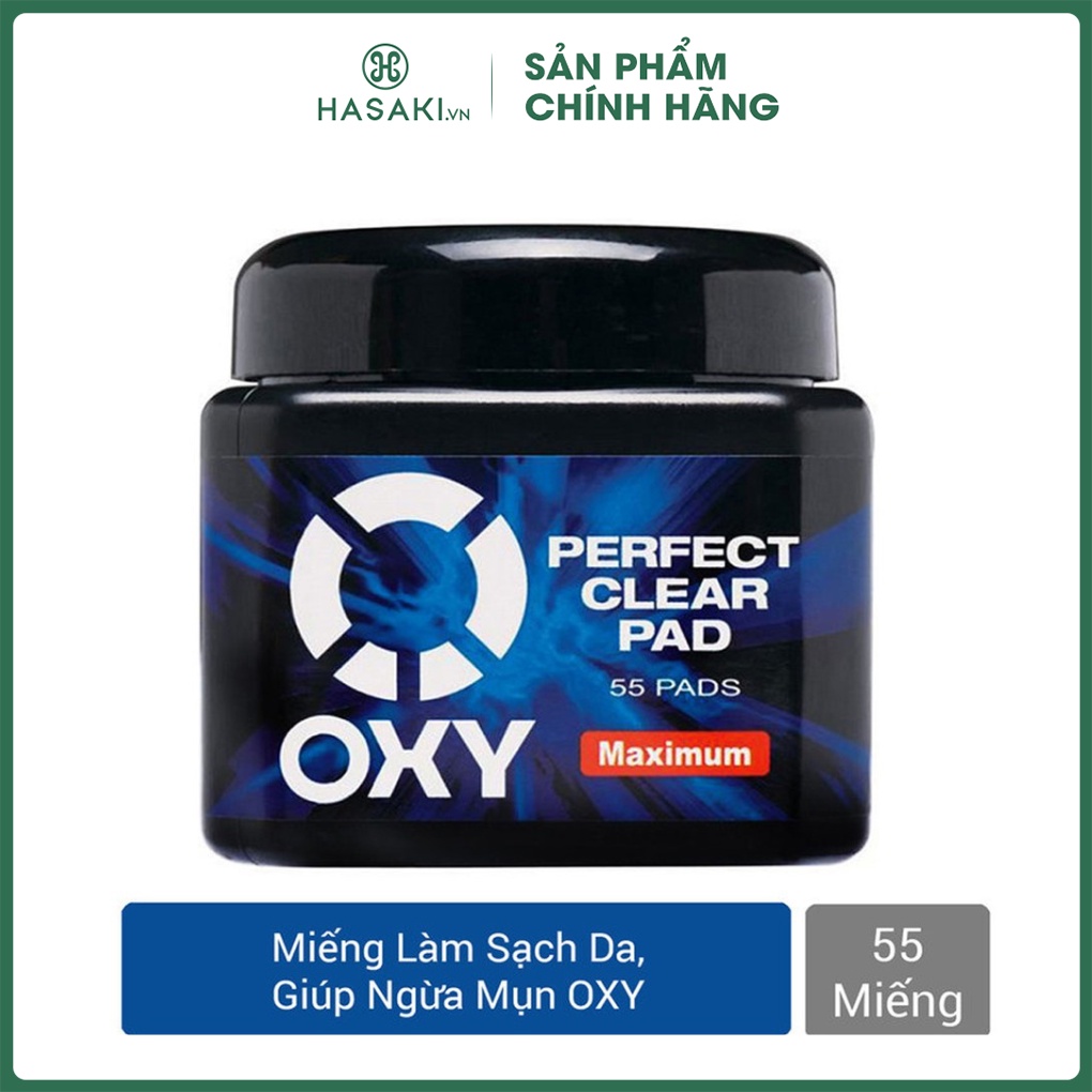 Miếng Làm Sạch Da, Giúp Ngừa Mụn OXY Perfect Clear Pad 55 miếng