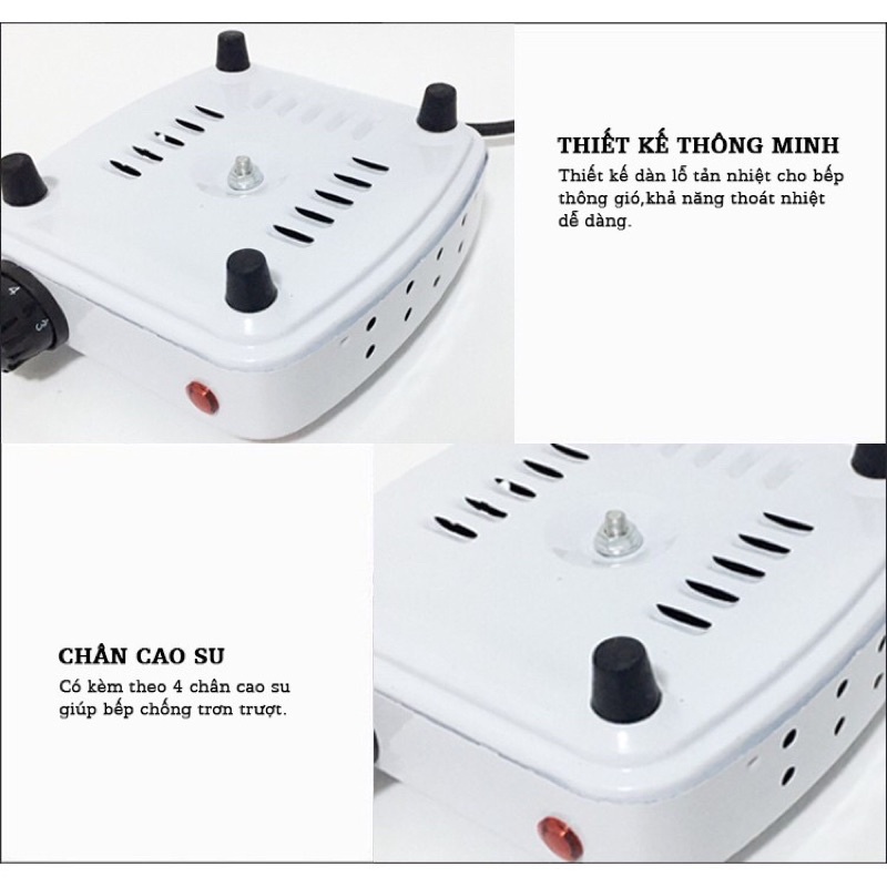 Bếp điện mini 500W dùng tốt cho ấm pha cà phê Moka Bialetti, pha trà