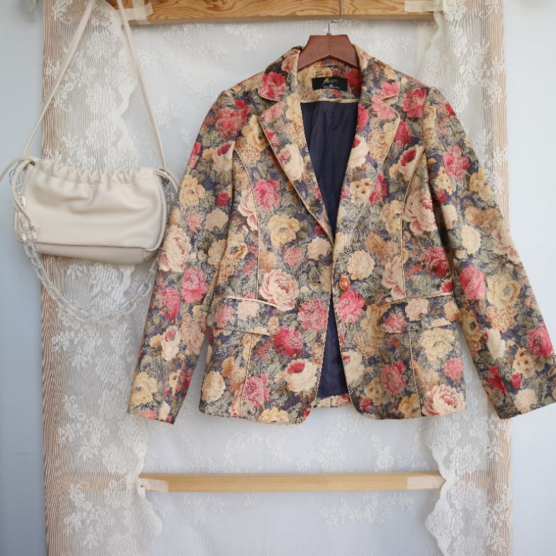 Áo Blazer hoa