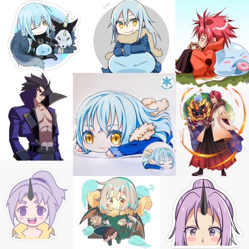 Hình dán Sticker Tensei Shitara Slime datta ken 30-60 cái ép lụa khác nhau / Stiker anime Tensei Shitara Slime datta ken