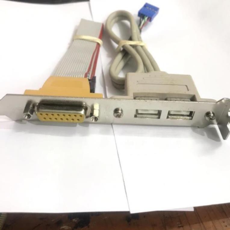 Bộ chia 2 cổng usb từ chân cắm 9 pin mainboard
