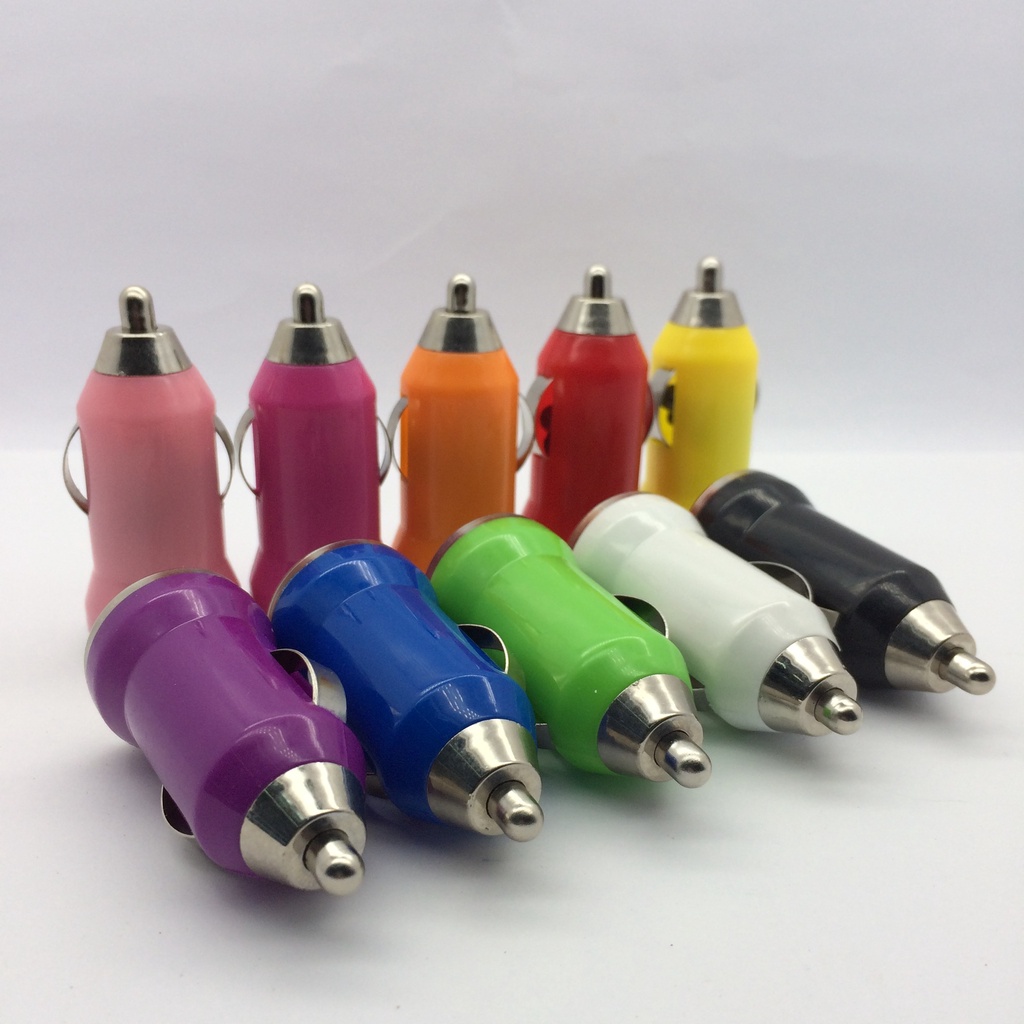 Tẩu sạc ô tô 5V1A, bộ sạc ô tô USB duy nhất (màu ngẫu nhiên)
