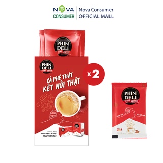 [Combo 2] Set Cà Phê Hòa Tan PhinDeli 3in1 (17g x 2 gói x 2 set)