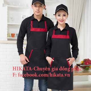 Tạp dề phối màu cho nam/nữ phục vụ nhà hàng, cafe - HIKATA