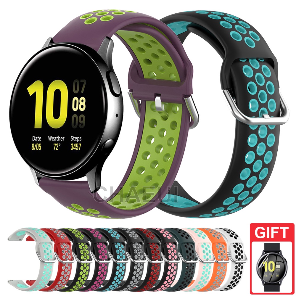 Dây Đeo Silicone Thay Thế Cho Đồng Hồ Thông Minh Samsung Galaxy Watch Active 2 40mm 44mm