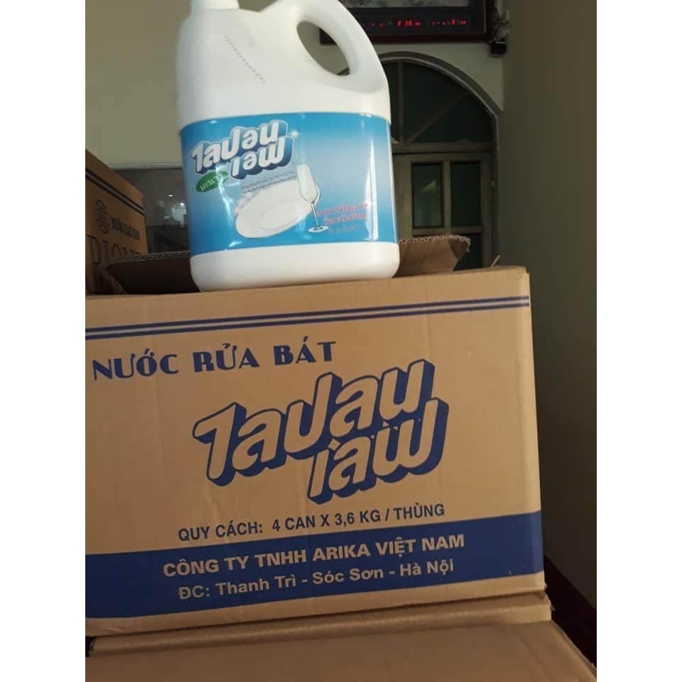 Nước rửa bát Việt Nam can 3.6 lít.