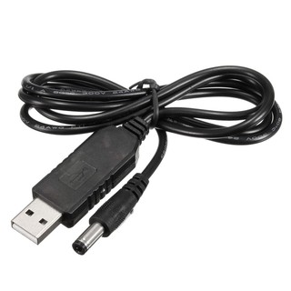 1m 5V DC To 12V DC USB Power Cable Data Adapter Charger Plug with LED