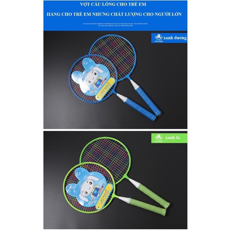 Vợt cầu lông cho trẻ em A010 bộ 1 túi / 2 vơt / 2 cầu / 1 bóng