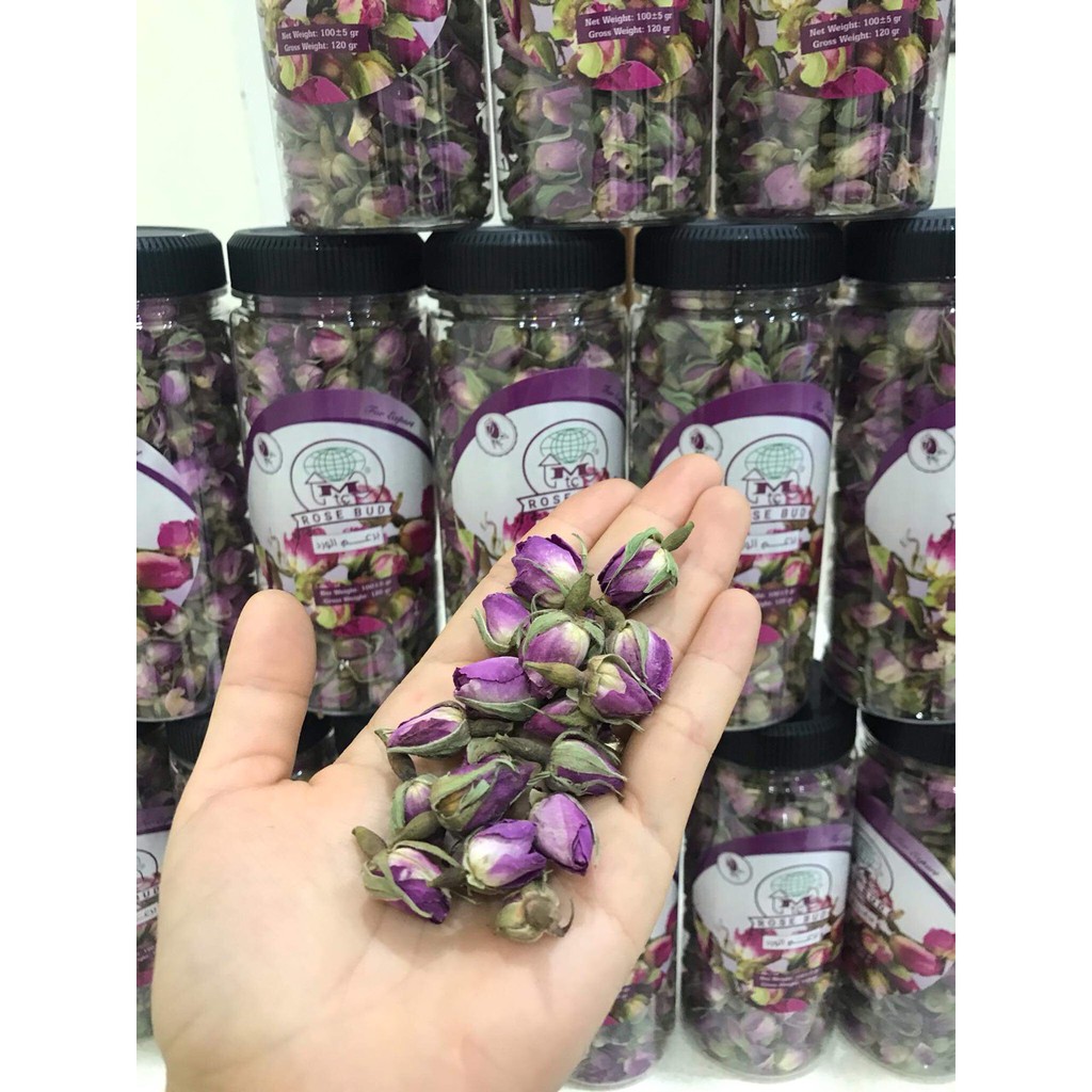 Hộp 100g nụ hồng khô Iran Rose Bud cao cấp chính hãng