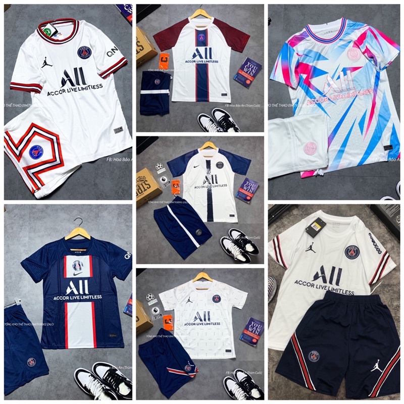 Bộ quần áo đá banh CLB PSG 2022/2023 hàng cao cấp đủ mẫu