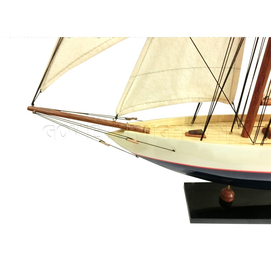 Mô hình thuyền buồm gỗ dùng để trang trí bàn làm việc trang trí nhà cử