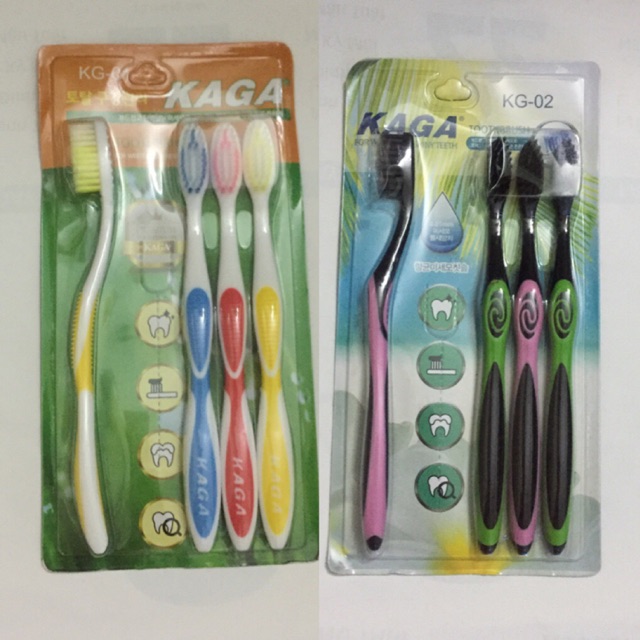 Bộ 4 bàn chải đánh răng Kaga