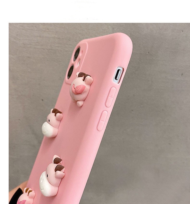 Ốp điện thoại 3D Cartoon cute cow head pink phone case cho SAMSUNG NOTE 20 ULTRA NOTE 5 S10 5G A10E S20FE M30S S21 PLUS soft shell