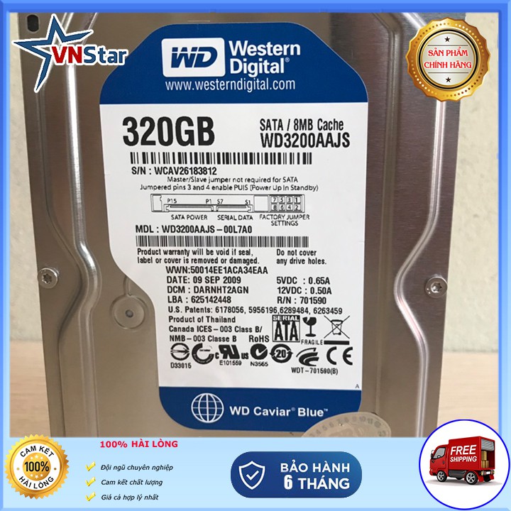 Ổ Cứng HDD PC WD 320GB BLUE Western Digital