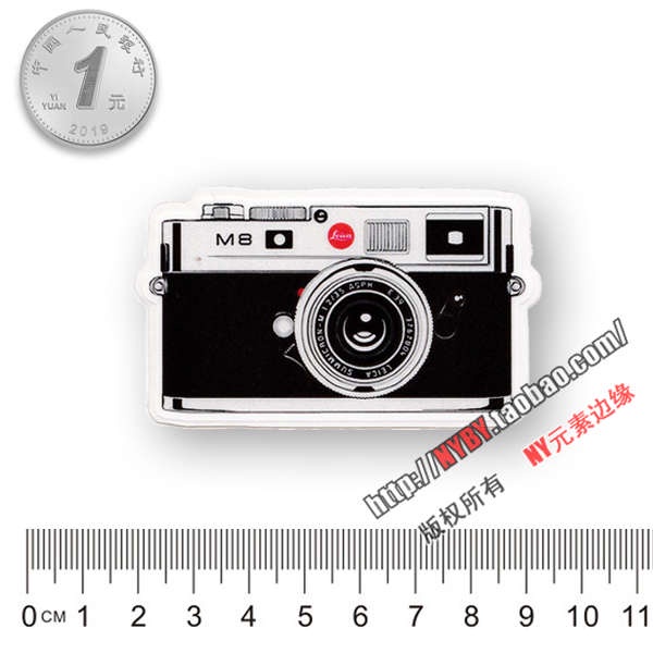 Leica Leica Leica Leica M8 Camera Dạo Phố Hợp Thời Trang Nhãn Dán logo Graffiti Miếng Dán Notebook S