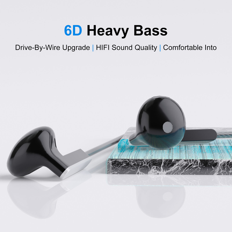 SUNTAIHO Quality Wired Earphone HIFI with microphone Universal 3.5mm L jack for oppo android iphone