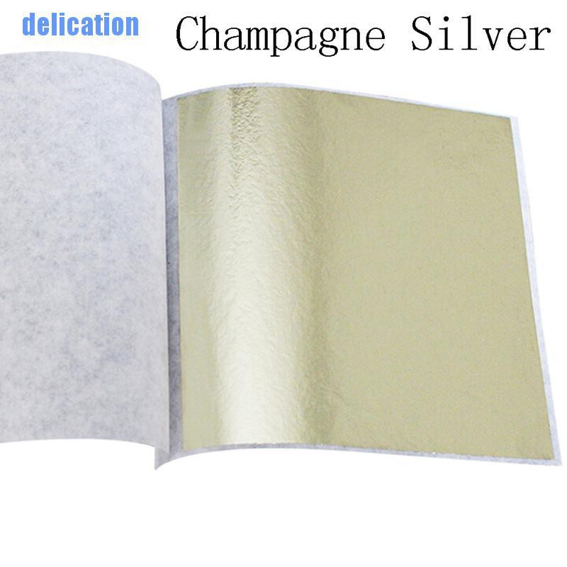 Delication✿ 100 Sheets Gold Foil Leaf Gilding Handicrafts Craft Paper Decoration Tool