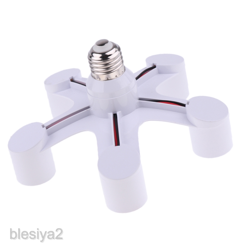 3 In 1 E27 To Three E27 Base Socket Splitter Lamp Bulb Adapter Converter Holder