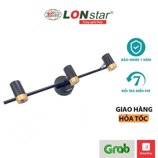 Đèn soi tranh, Đèn rọi gương LONstar 3 bóng mắt led COB 5W cực sáng ,điều chỉnh được góc chiếu 3268/3