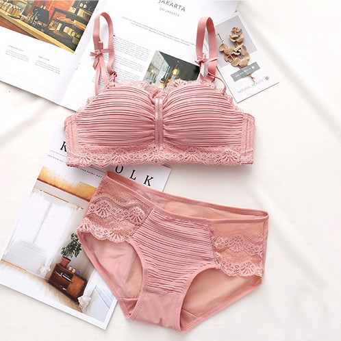 Bộ Đồ Lót Nâng Ngực Không Gọng Phối Voan Mềm - SB019 | BigBuy360 - bigbuy360.vn