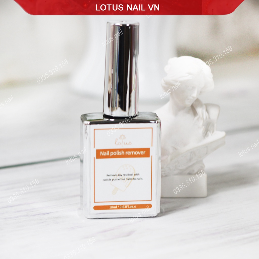 Nước phá gel nhanh không cần ủ (nail polish remover)