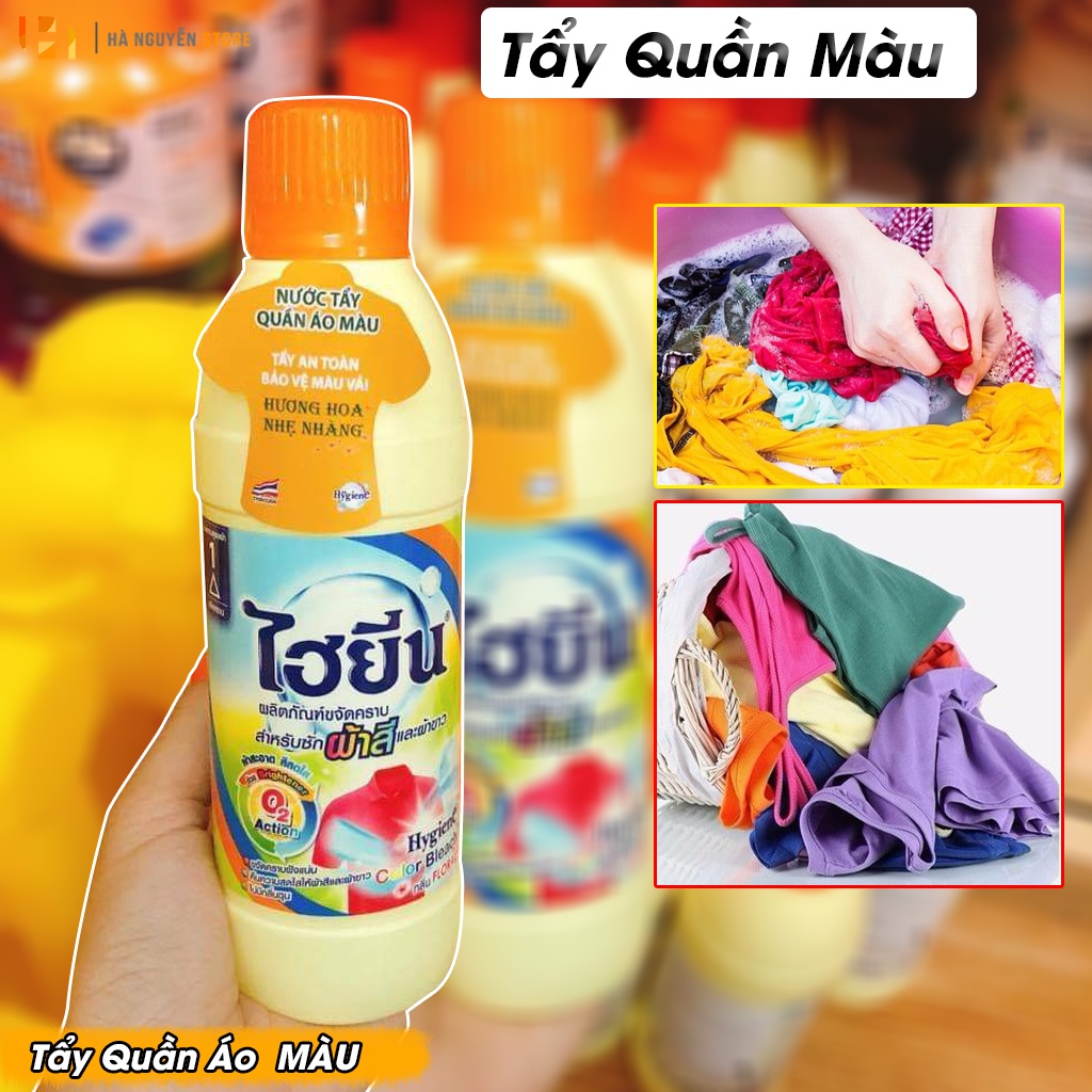 Nước Tẩy Quần Áo Trắng Và Màu Hygiene 250ml Thái Lan Cao Cấp
