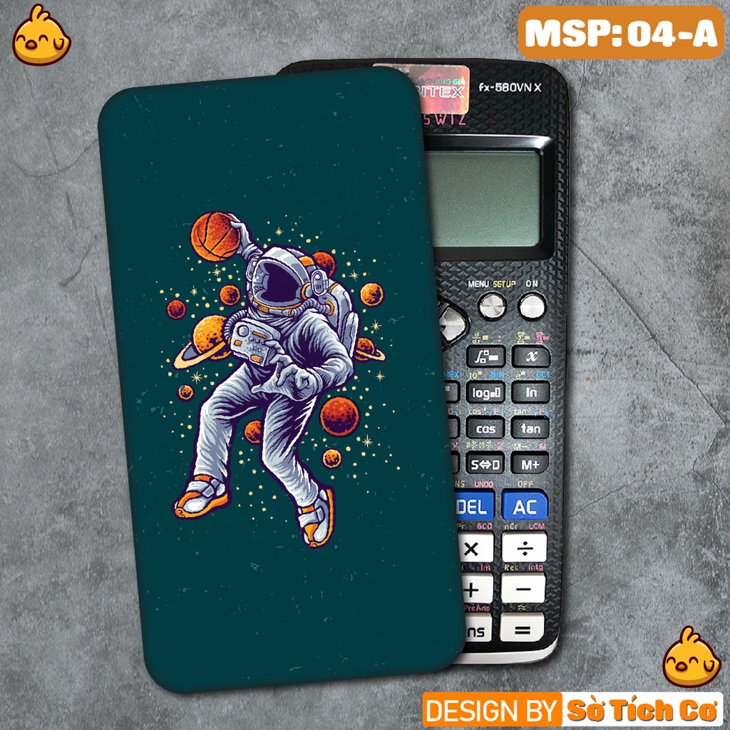 Miếng decal dán máy tính fx-570, fx-580, fx880, Casio, Vinacal,... Phi Hành Gia 1 MSP: 04