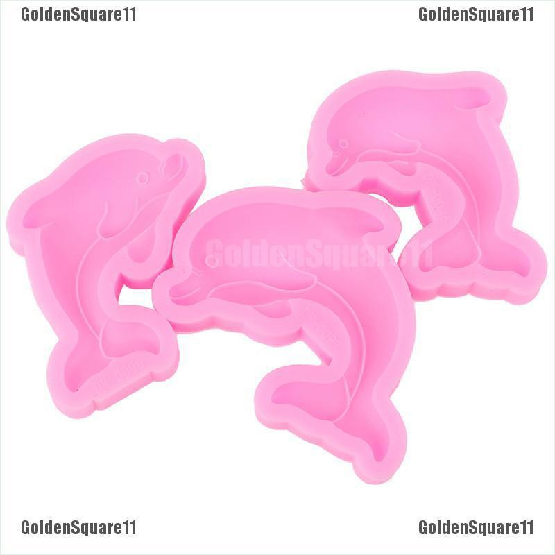 Khuôn Làm Bánh / Xà Phòng Chất Liệu Silicone Hình Cá Heo 3D