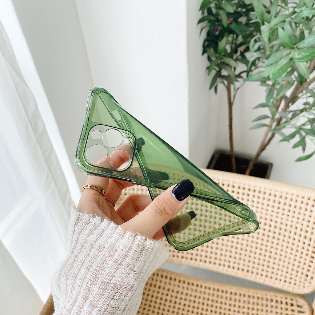 Ốp Điện Thoại Trong Suốt Chống Sốc Thiết Kế Góc Phải Đơn Giản Hợp Thời Trang