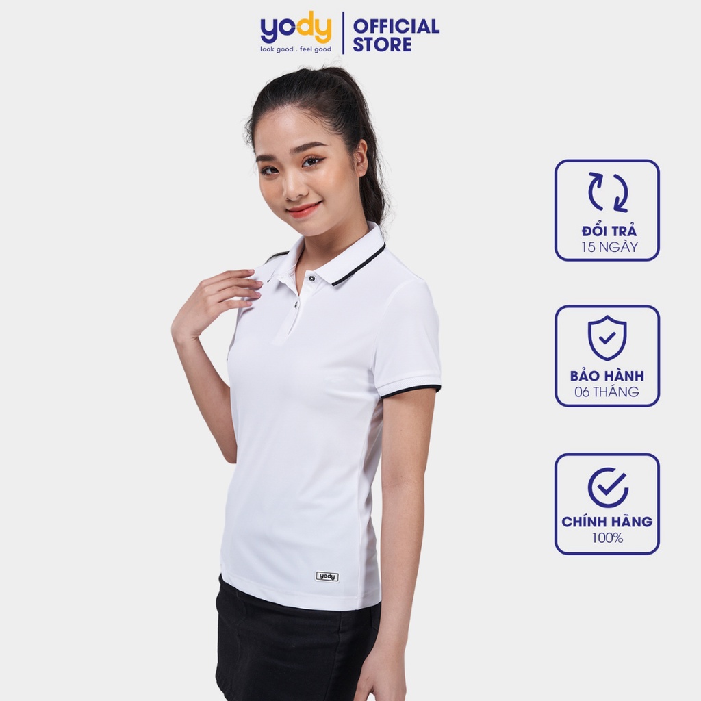 Áo polo nữ YODY có cổ vải airy cool giữ form thoáng mát - APN5046